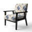 Chaise d'appoint florale Cobalt-6885479