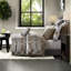 Luxurious King Bedding Sets, Oversized Jacquard Comforter In Taupe For Modern Elegance