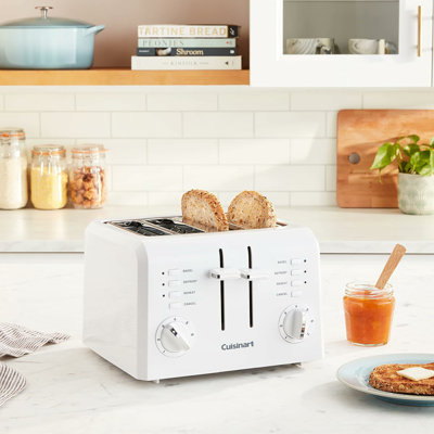 Cuisinart Plastic White 4 slot Toaster 7.2 in. H X 10.7 in. W X 10.8 in. D