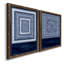 «Indigo Tile IV», reproduction sur toile 2 pièces-844602012-844602007