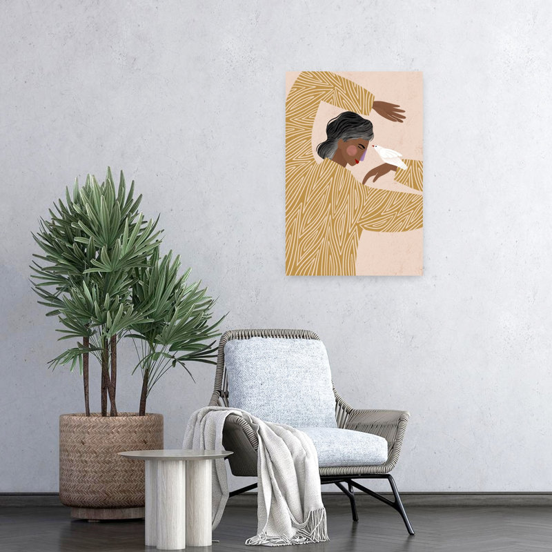 Art contemporain contemporain abstrait, H 24 po x l 16 po