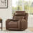 37" W Genuine Leather Dual-Power Recliner-116105050