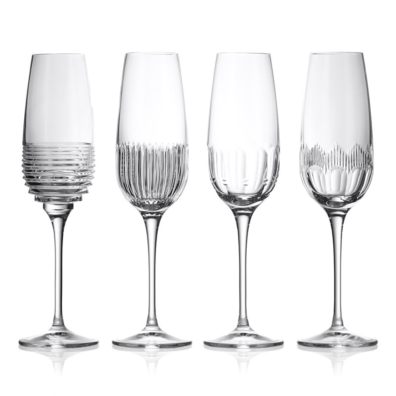 Waterford Mixology Flute 11floz, Mixed Set of 4