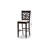 Upholstered Counter Stool with Solid Wood Frame-1833855381