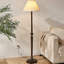 Lampadaires en bois massif 59,06 "brun noisette + beige