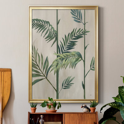 Modern Fronds II - peinture sur toile encadrée