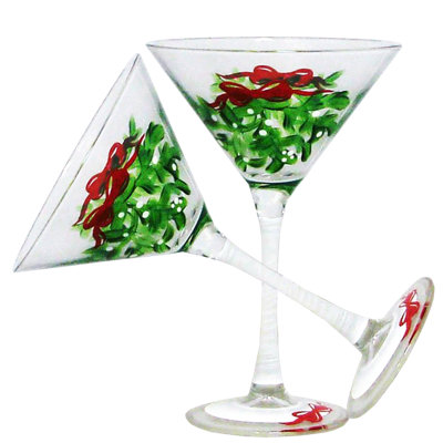 Mistletoe 9 oz. Verre à martini