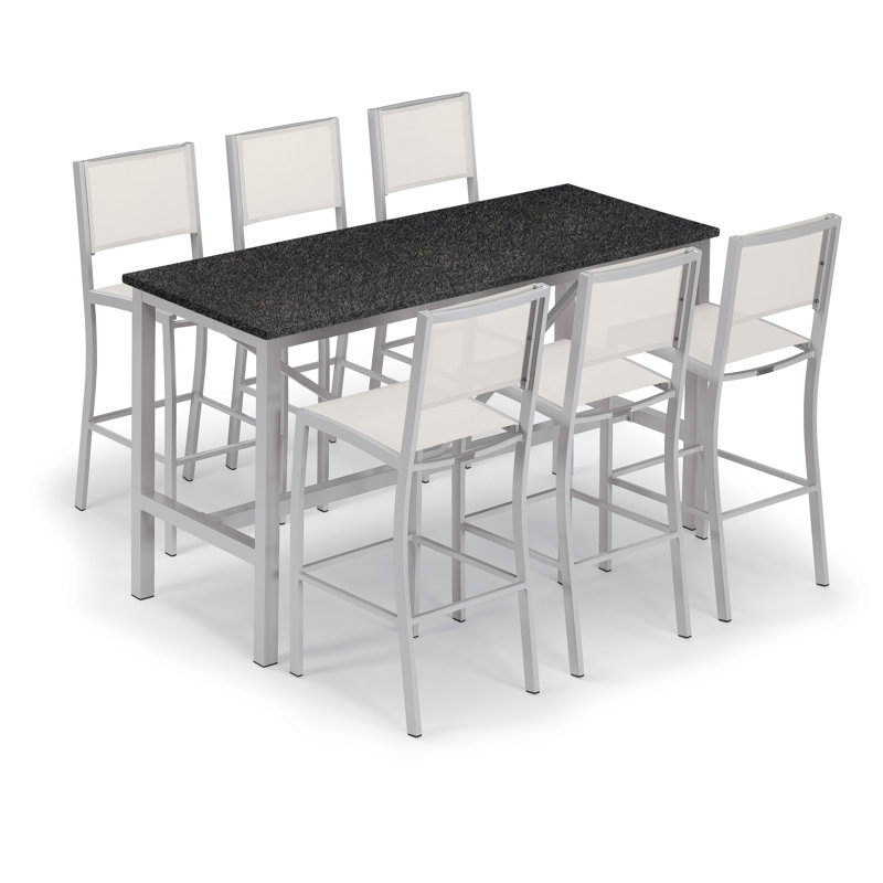 Travira Outdoor Bar Table, Litecore Charcoal