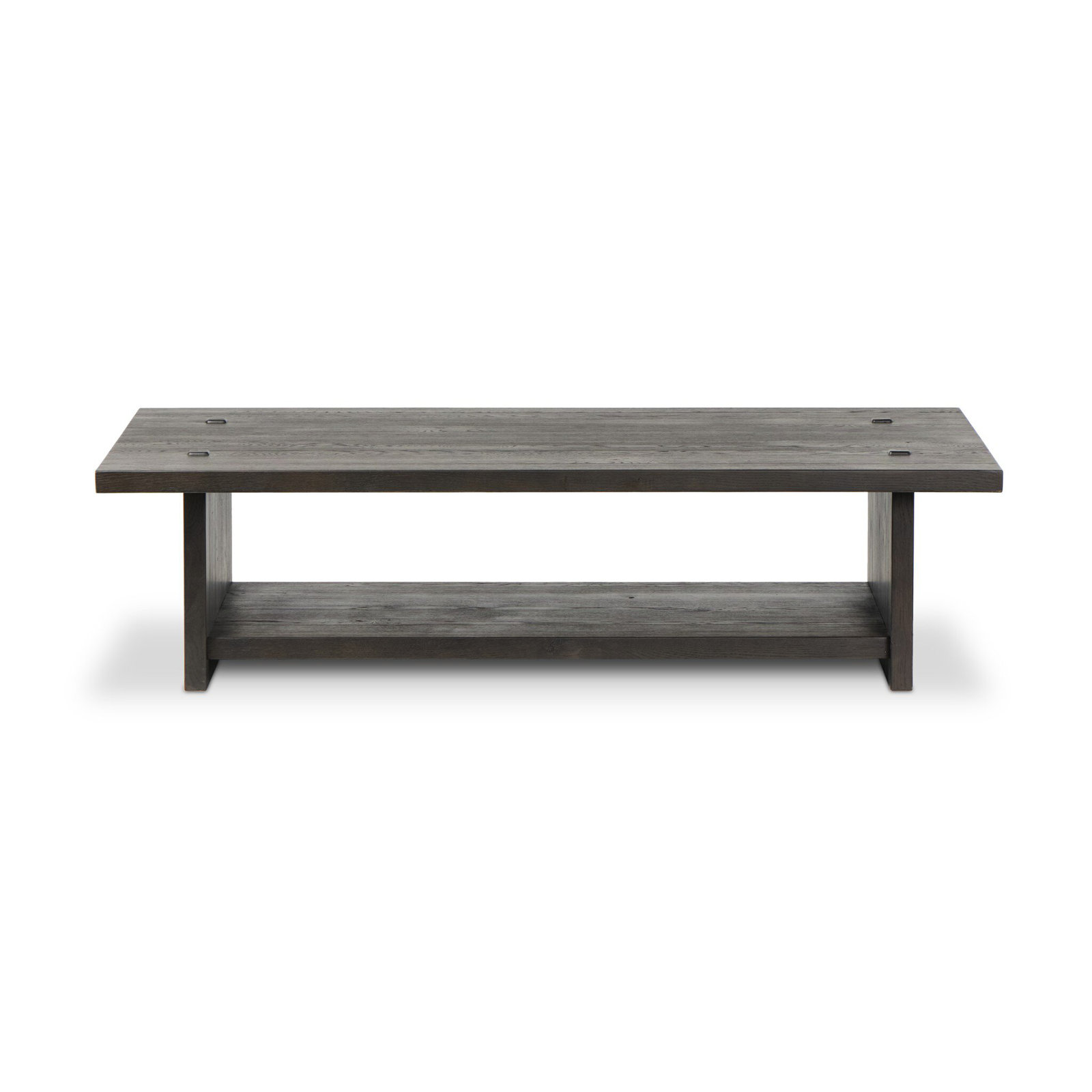 Zeno Coffee Table, Smoked Black Oak