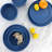 Gibson Home Canyon Crest 12 Piece Round Melamine Dinnerware Set In Blue