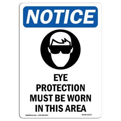 Eye Protection Must Sign with Symbol