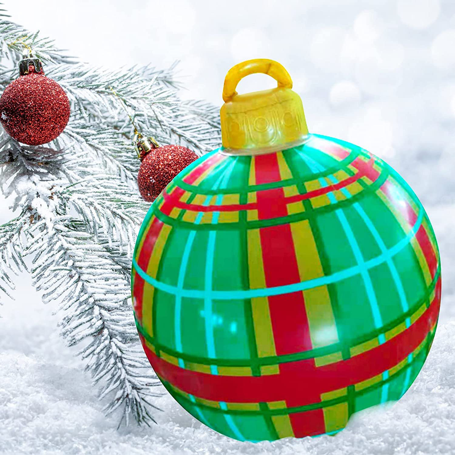 The Holiday Aisle® Giant Christmas Ball PVC Inflatable