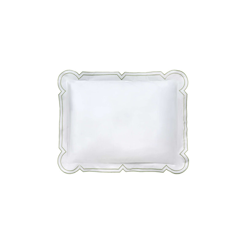 Artemide Embroidery By DEA Cotton Pillow Sham, Standard