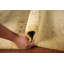 Tapis tribal jaune Gabbeh 8 x 8 po