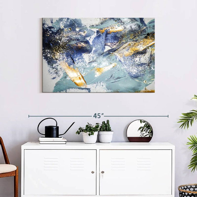 Abstract Glitter Canvas Print, 24" H x 36" W x 1.25" D