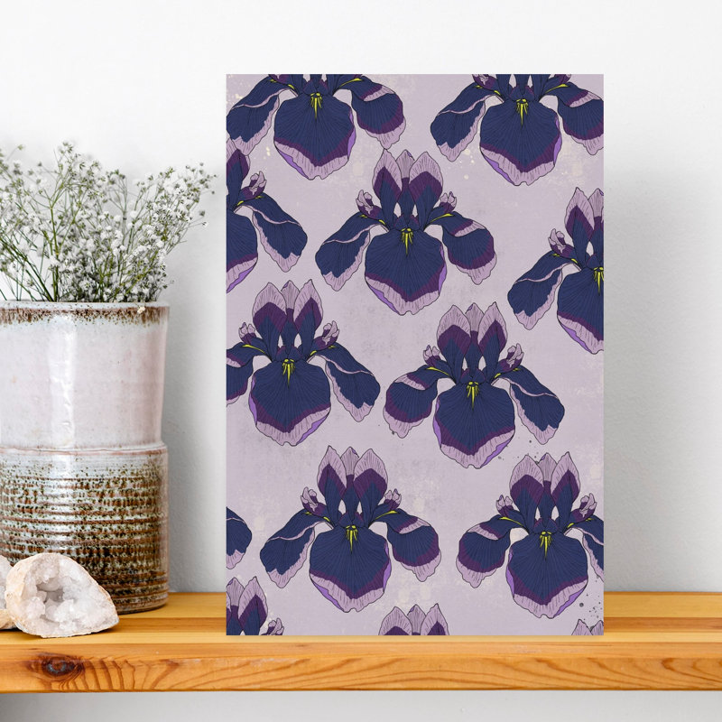 Elegant Iris Pattern by Nicholas - Wrapped Canvas Print, 45.72 cm H x 30.48 cm W