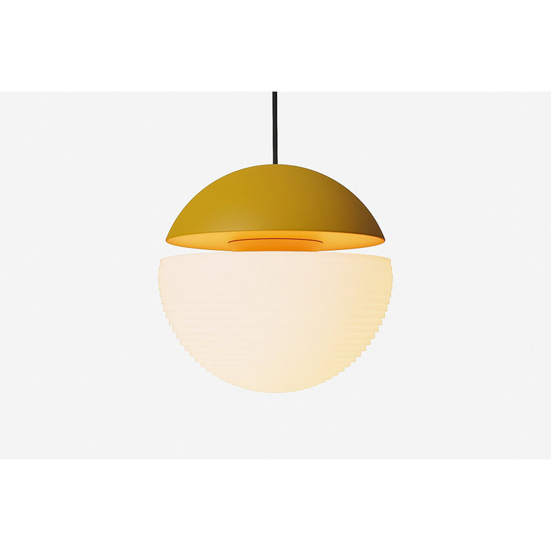 Cora Pendant Light, Mustard, White