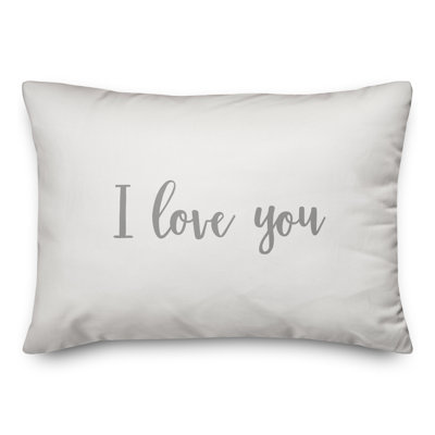  I Love You Throw Pillow