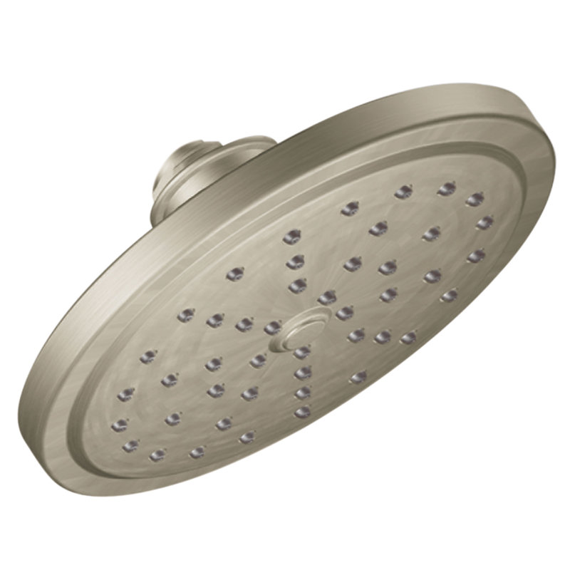 Moen One-Function 6-3/4" Diameter Spray Head Eco-Performance Rainshower, Brushed Nickel