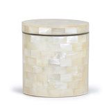 White Agate Bathroom Storage Container