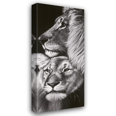 Lion et lionne