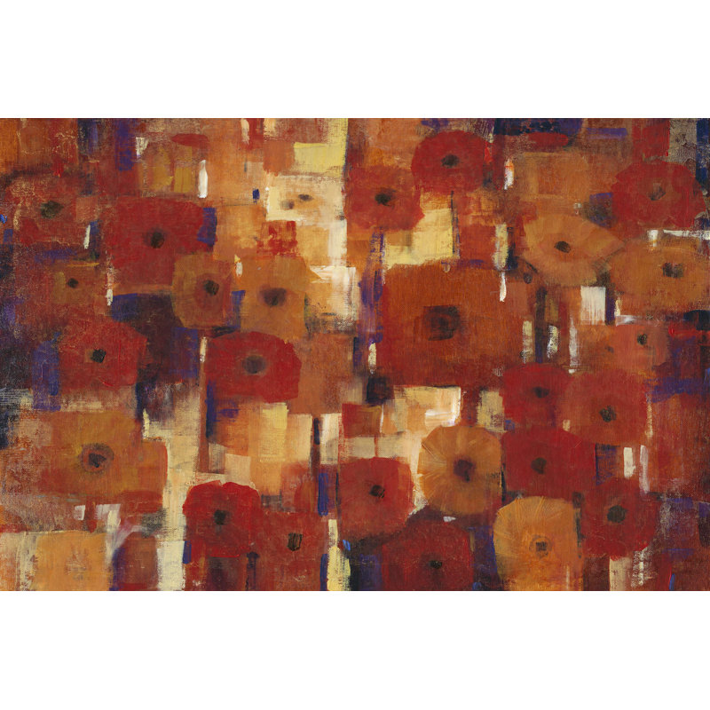 Coquelicots transitionnels II, H 8 po x l 12 po