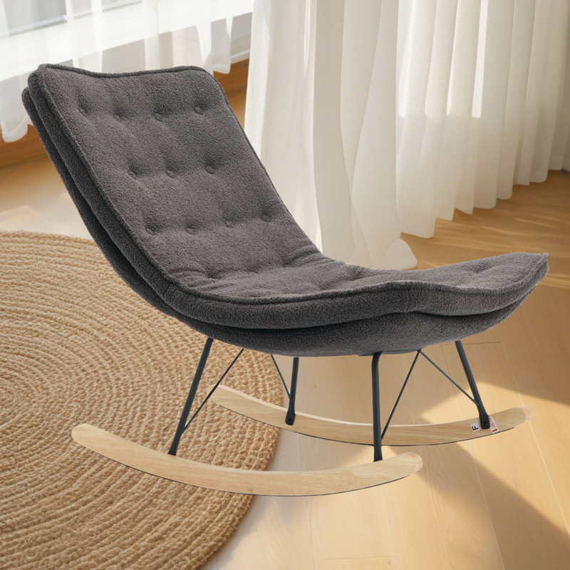 Chaise berçante févin, Gris