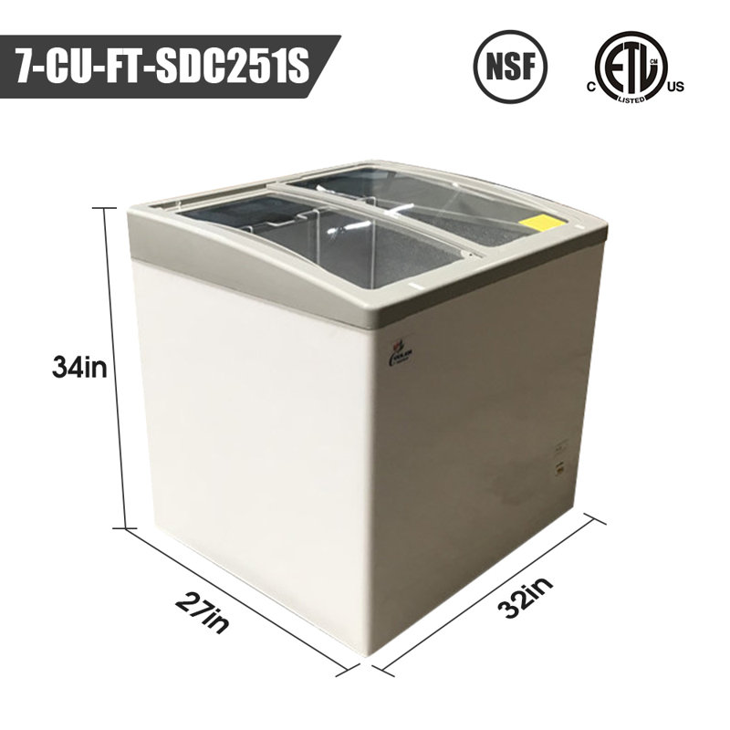 Cooler Depot 7 Cubic Feet Merchandising Freezer - 32''