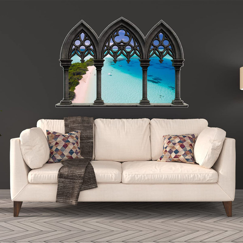 Landscape & Nature Non-Wall Damaging Wall Decal, 18" H x 24" W
