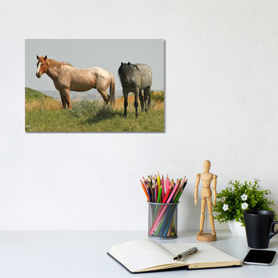Wild Horses On The Ridge by Brian Wolf - Wrapped Canvas Gallery-Wrapped Canvas Giclée