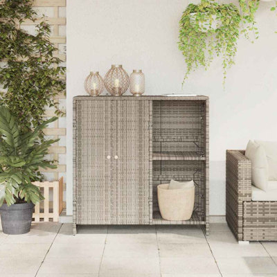 Rattan Accent Cabinet