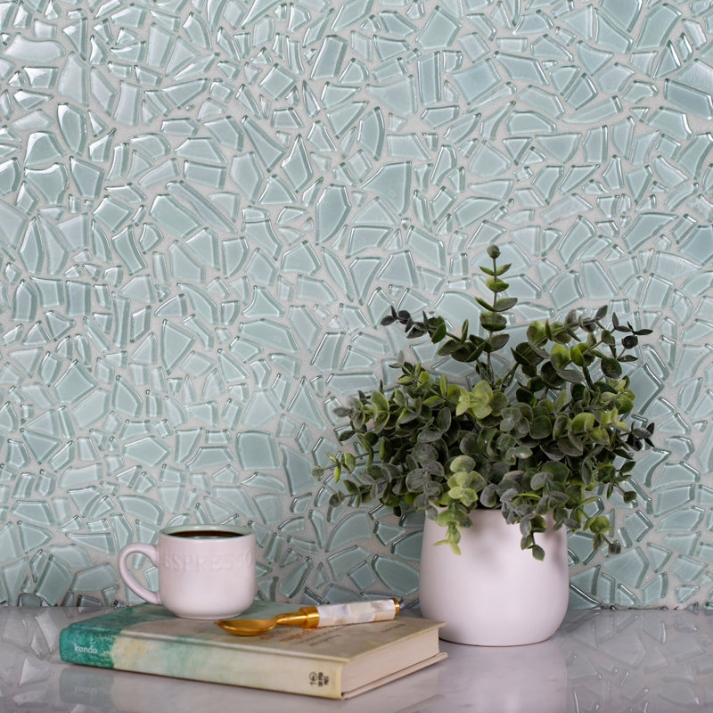 Glass Pebbles Mosaic Wall & Floor Tile, Red