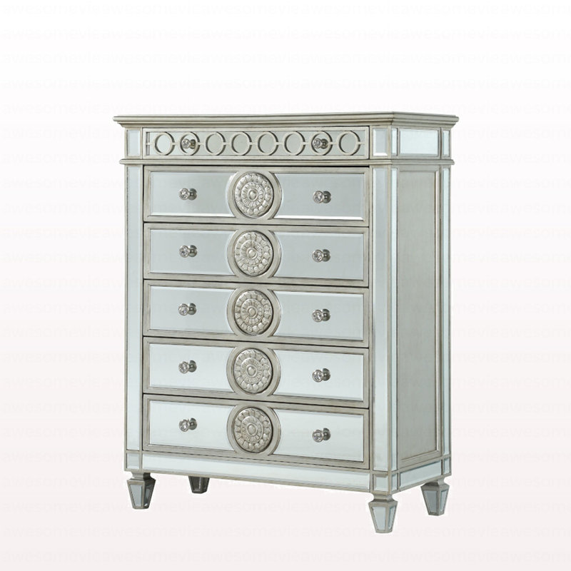 Commode moderne à finition miroir