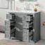 Meuble-lavabo 36 po avec lavabo, une armoire et six tiroirs, tablette réglable-495918829