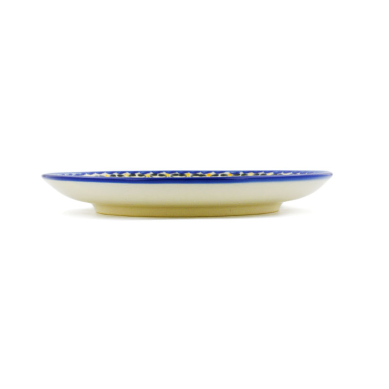 Assiette d’apéritif de poterie polonaise 8 po