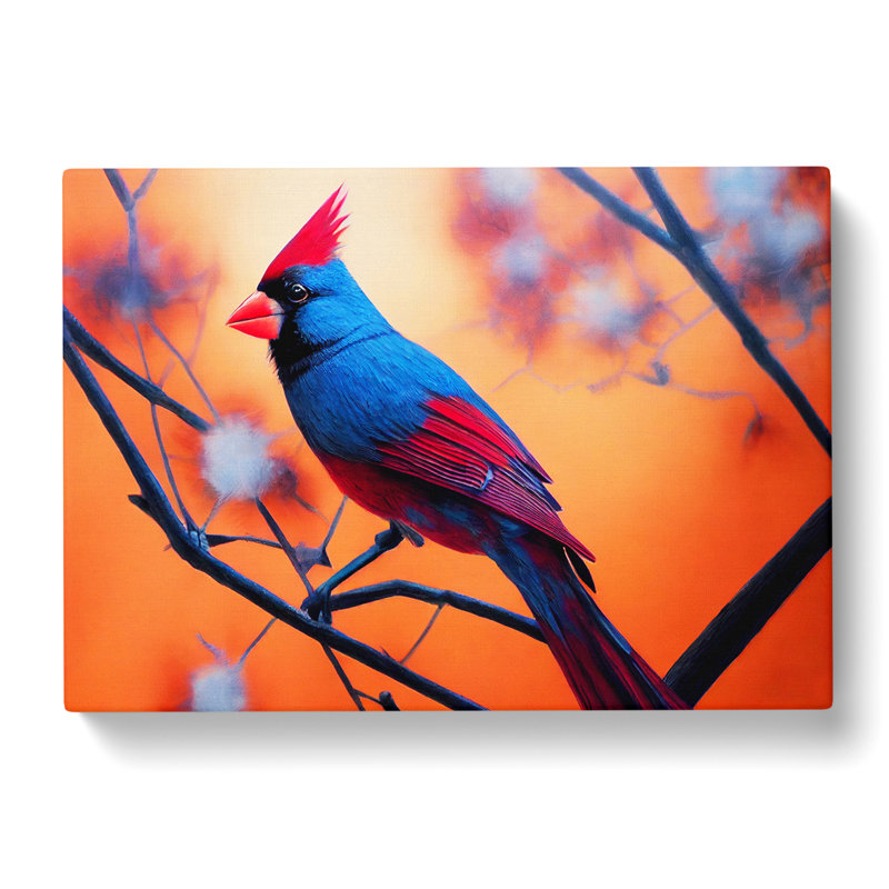 Cardinal Bird Vol.10 - Wrapped Canvas, 35cm H x 50cm W x 3cm D