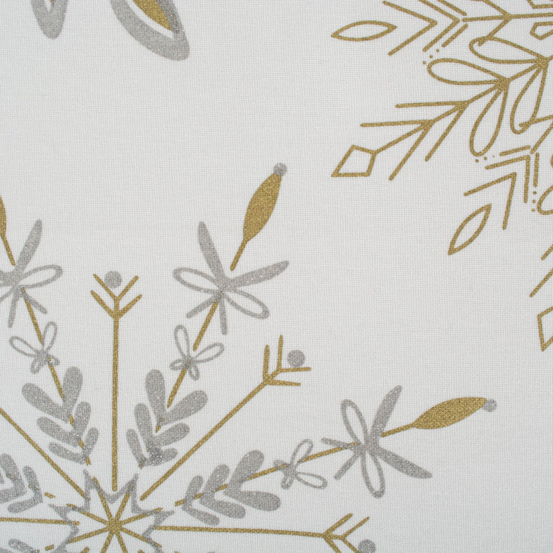 Valero Christmas Snowflake Sparkle Table Runner, 72" L x 14" W