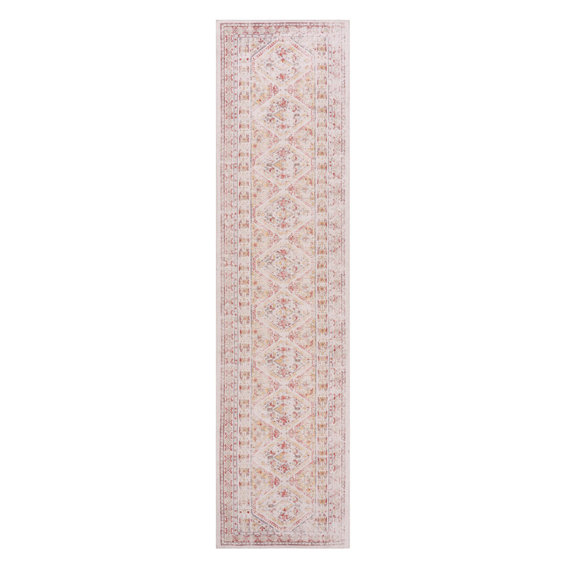 Tapis beige lavable, Tapis de couloir 2 pi 6 po x 10 pi