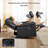 75'' Wide Upholstered Faux Leather Manual Reclining Loveseat With Storage and Cupholders-648567933