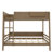 Queen Over Queen Solid Wood Bunk Bed with Shelves-1752525005-1752525008