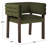 Aliezah Velvet Upholstered Back Armchair Dining Chair-1892006216
