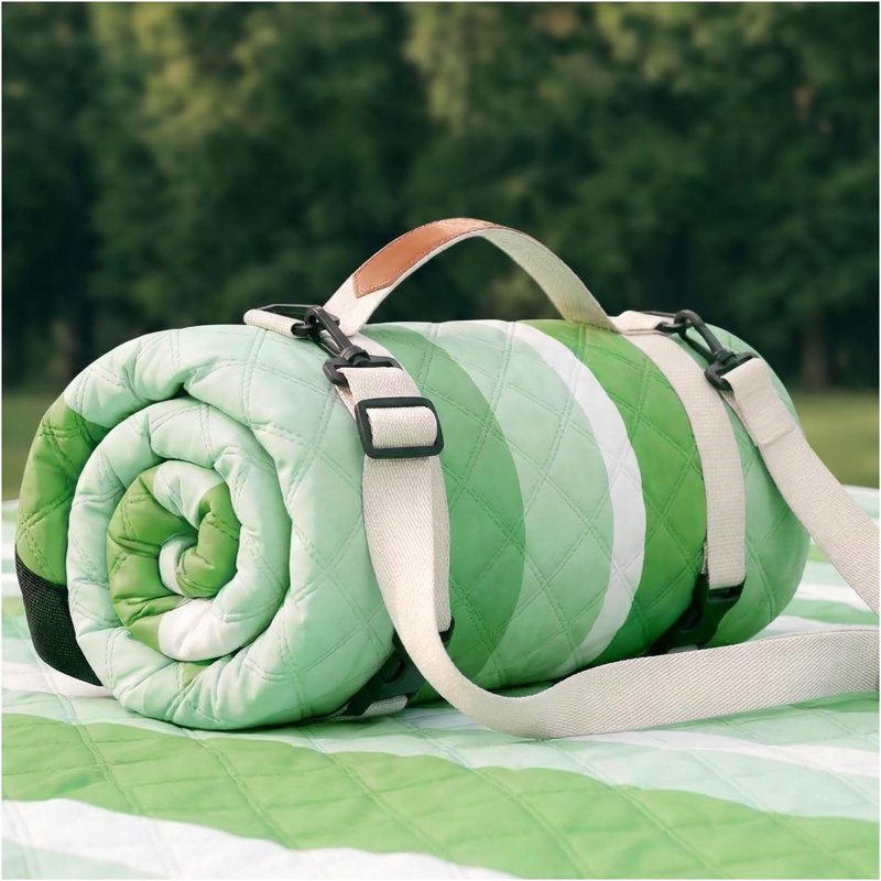 Tapis de camping imperméable pour plage, Multi Green