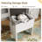 61.5"  Makeup Vanity with Mirror and Adjustable LED Lights, Farmhouse Dressing Table with 5 Drawers, 4 Cabinets and 1 Cushion Storage Stool
