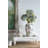 Accent Vase With Vintage European Pottery Inspired Design For Tabletop Mantel And Sideboard Decoration