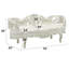 Banc en simili cuir Kamrul