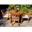 Clarisse Outdoor Round Teak Dining Table