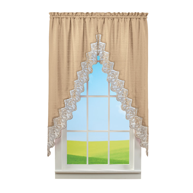 Swag Window Valance, Taupe