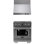 KUCHT 30 In. 4.2 Cu. Ft. 4 Burners Dual Fuel Range For Natural Gas In Stainless Steel + Wall Mount Range Hood
