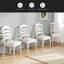 Vintage Traditional 4-Piece Upholstered Dining Chairs, Serrated Dining Backs-1694043662