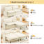 Canapé-lit convertible 4 places avec rangement, canapé-lit en tissu chenille moderne, siège profond, port USB et canapé-lit pour salon, appartement-1403716591